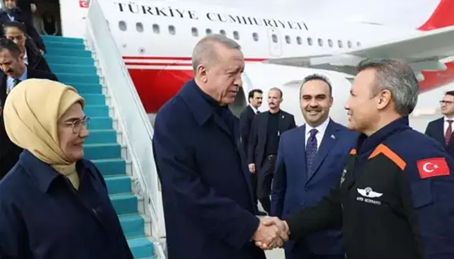 Cumhurbaşkanı Erdoğan, ISS’den dönen ilk Türk astronot Gezeravcı’yı kabul etti